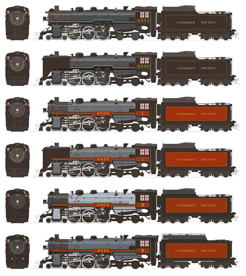 PREORDER Rapido 601503 HO Class H1b 4-6-4 Hudson - Sound and DCC -- Canadian Pacific No Number (As Built, maroon, gray black)