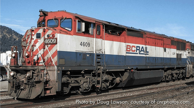PREORDER Rapido 024518 HO GE Dash 8-40CM - Sound and DCC -- British Columbia Railway