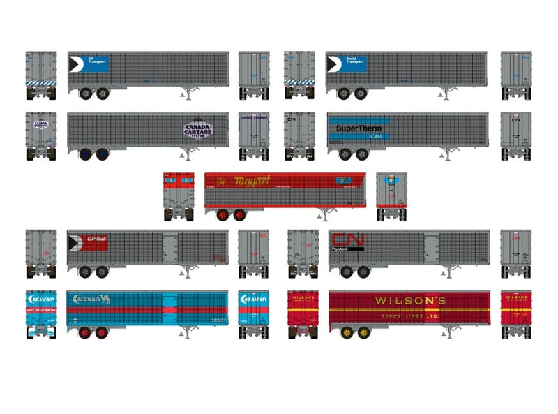 Rapido 403121 HO 26' Can-Car Dry Van Trailer - Assembled -- Painted, Unlettered (silver)