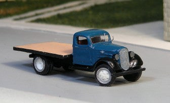 Sylvan Scale Models HO V195 1936 Chevrolet 1-1/2 Ton Flatbed Truck Kit, Unpainted Resin