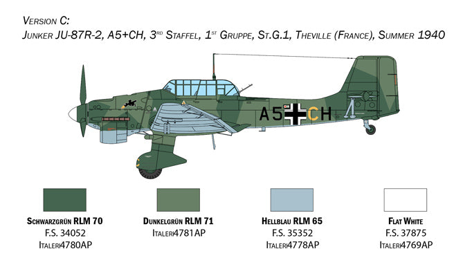 Italeri 2807 - SCALE 1 : 48 Junkers JU-87B Stuka