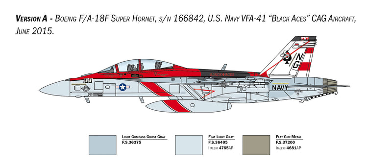 Italeri 2823 - SCALE 1 : 48 F/A-18F Super Hornet U.S. Navy Special Colors