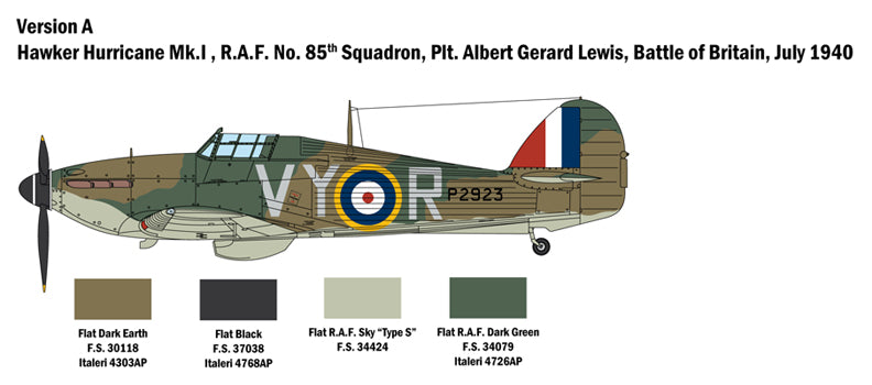 Italeri 2802 - SCALE 1 : 48 HURRICANE Mk.I