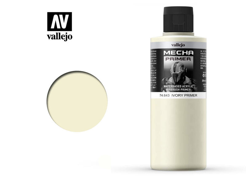 Vallejo Acrylic Paints 74643 Mecha Primer Paint, Ivory