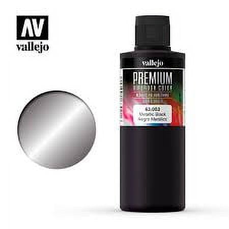 Vallejo Acrylic Paints 63053 Premium Color, Metallic Black (200ml)