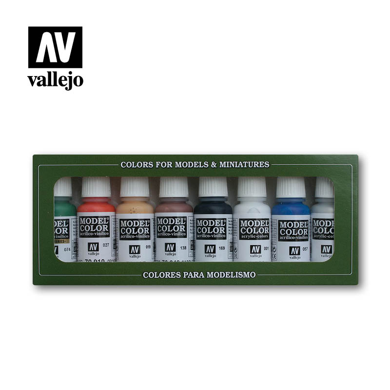 Vallejo Acrylic Paints 70103 Wargames Basics Model Paint Set (8-Pack)