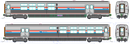 PREORDER Kato HO Viewliner II Baggage-Dorm with Interior Lighting, Amtrak Phase III