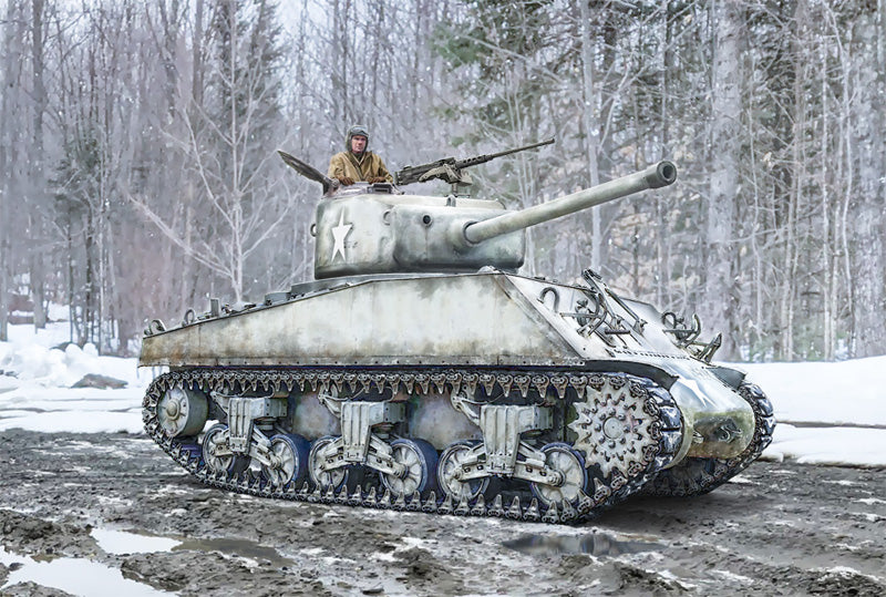 Italeri 96440 Sherman M4A3 Wet w/fig 1:35