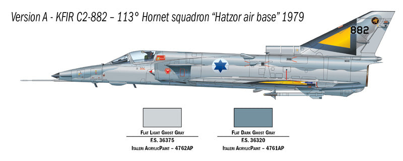 Italeri 1408 - SCALE 1 : 72 KFIR C.2