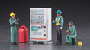 Hasegawa Models 66006 Construction Worker Set B (3-piece resting Set & Accessories) 1:35 Scale Model Kit