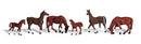 Woodland Scenics HO A1842 Chestnut Horses