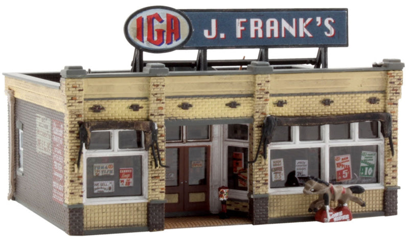 Woodland Scenics N BR4941 Built and Ready J. Frank's Grocery