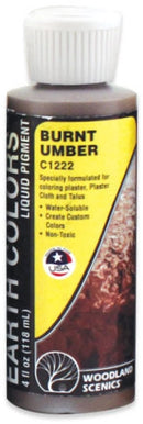 Woodland Scenics C1222 Burnt Umber Earth Color Liquid Pigment