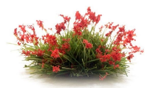 Woodland Scenics FS773 Peel 'n' Place Tufts, Red Flowering (21)