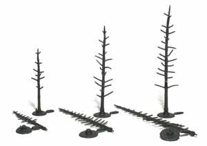 Woodland Scenics TR1124 Pine Tree Armatures, 2-1/2" to 4" (70)