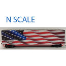 Value Trains USA N N10045 Boxcar, Value Trains USA Waving American Flag Special Edition 2024