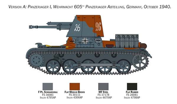 Italeri 6577 - SCALE 1:35 Panzerjäger I