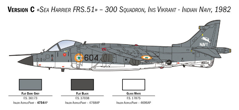 Italeri 1236 - SCALE 1 : 72 FRS.1 Sea Harrier