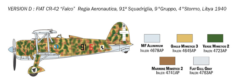 Italeri 1437 - SCALE 1 : 72 FIAT CR.42 Falco