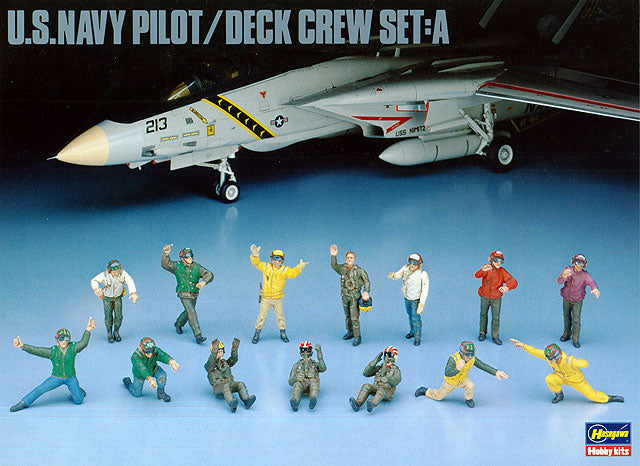 Hasegawa Models 36006 American Navy Pilot / Deck Crew Set A 1:48 SCALE MODEL KIT