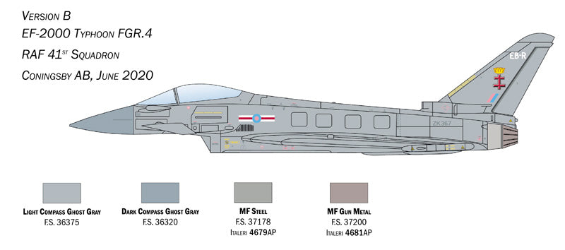 Italeri 1457 - SCALE 1 : 72 EF-2000 Typhoon In R.A.F. Service