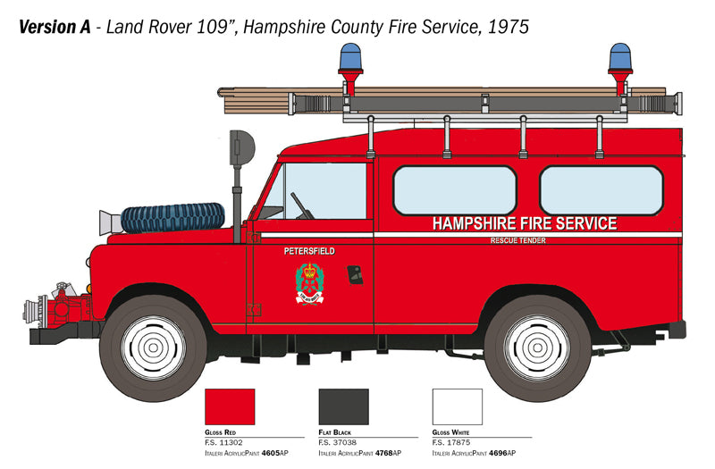 Italeri 3660 LAND ROVER FIRE TRUCK