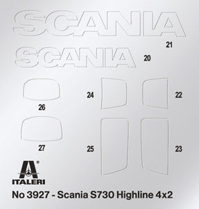 Italeri 3927 - SCALE 1 : 24 Scania S730 HIGHLINE 4x2