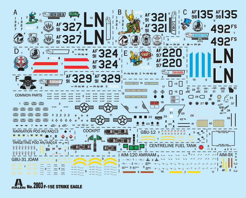 Italeri 2803 - SCALE 1 : 48 F-15E Strike Eagle