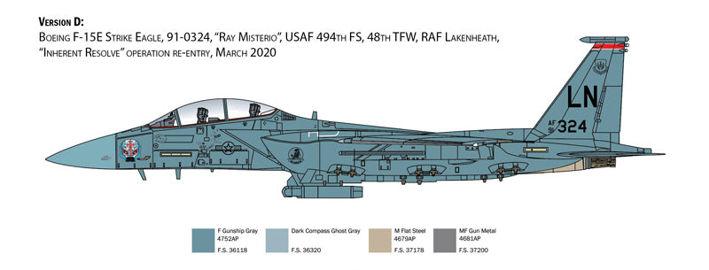 Italeri 2803 - SCALE 1 : 48 F-15E Strike Eagle