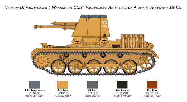 Italeri 6577 - SCALE 1:35 Panzerjäger I