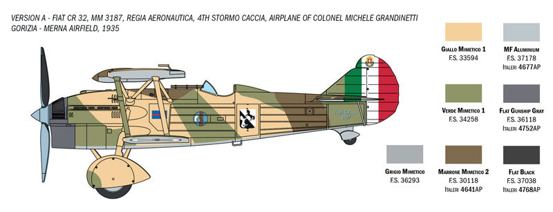 Italeri 1438 - SCALE 1 : 72 CR.32 Freccia