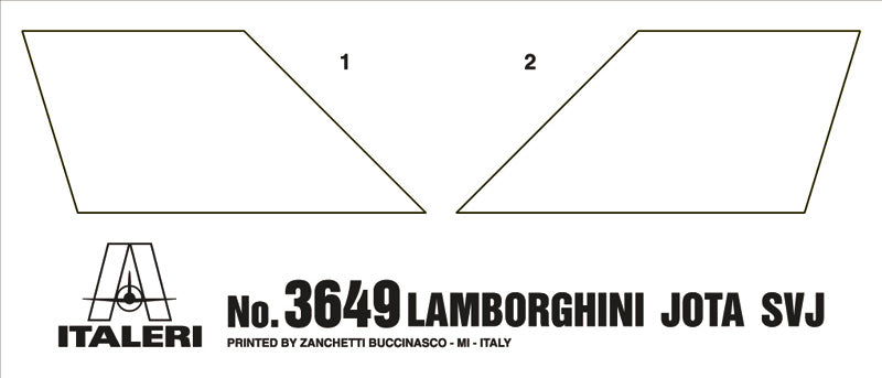 Italeri 3649 Lamborghini Miura JOTA SVJ 1:24