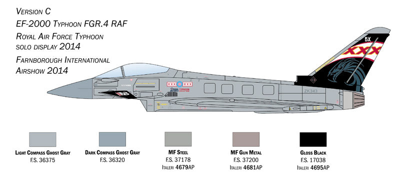 Italeri 1457 - SCALE 1 : 72 EF-2000 Typhoon In R.A.F. Service