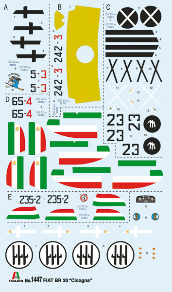 Italeri 1447 - SCALE 1 : 72 FIAT BR.20 Cicogna