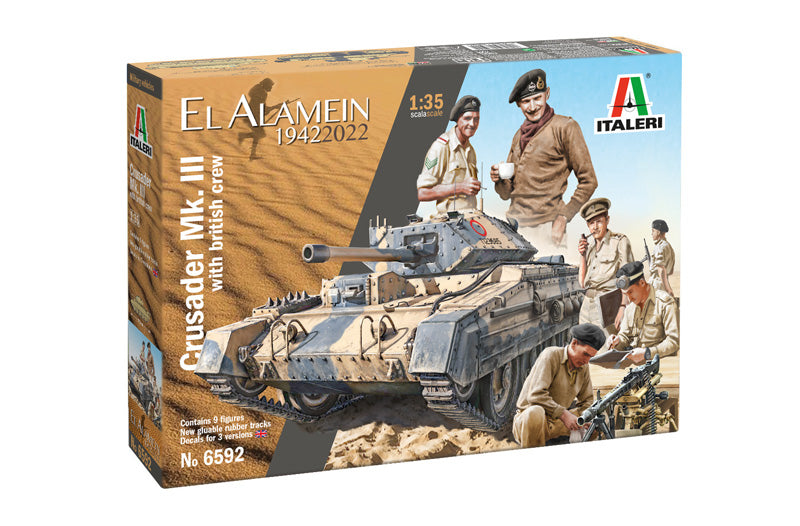 Italeri 6592 - SCALE 1 : 35 Crusader Mk. III with British Crew