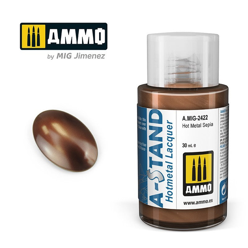 Ammo Mig 2422 A-STAND HOT METAL SEPIA