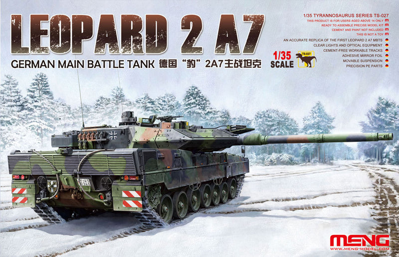 Meng-Model TS-027 GERMAN MAIN BATTLE TANK LEOPARD 2 A7 1:35