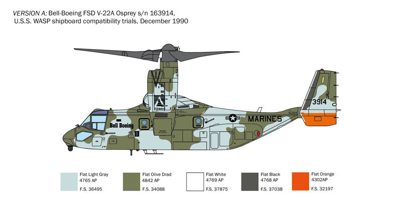 Italeri 1463 - SCALE 1 : 72 V-22A Osprey