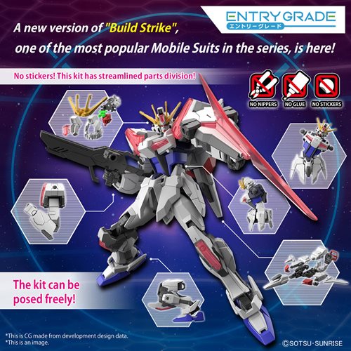 Bandai  2654115 Gundam Build Metaverse Build Strike Exceed Galaxy Entry Grade 1:144 Scale Model Kit