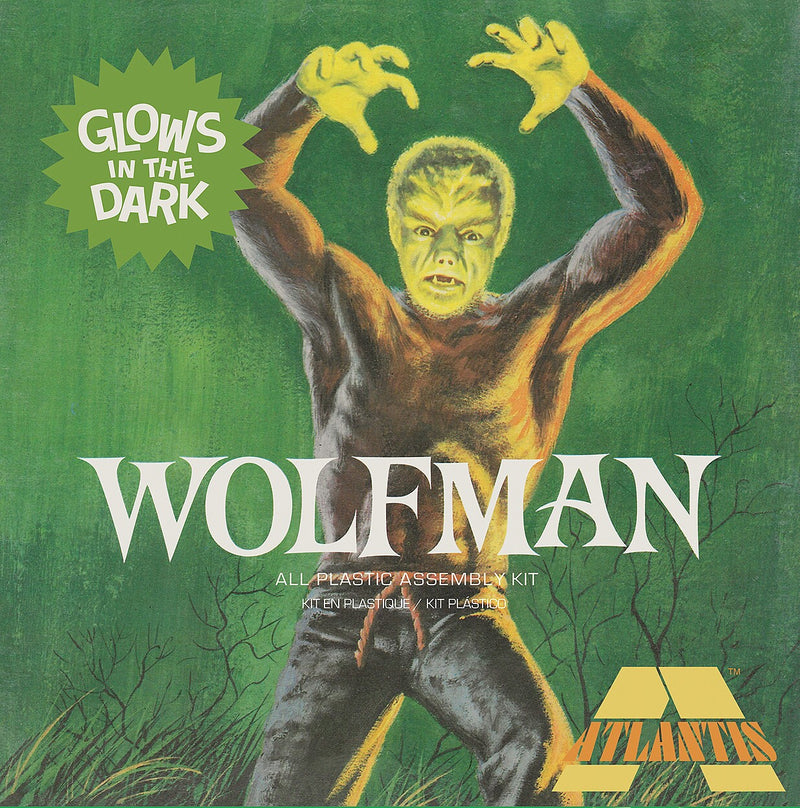 Atlantis Models 450 Lon Chaney Jr. Wolfman w/Glow Parts 1:8