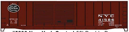 Accurail HO 5236 AAR 50' Riveted-Side Double-Door Boxcar Kit, New York Central