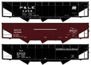 PREORDER Accurail HO 8185 70-Ton Offset Triple Hopper Kit, Pittsburgh & Lake Erie/Milwaukee Road/Georgia (3-Pack)