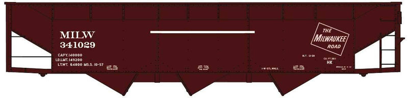 PREORDER Accurail HO 81852 Offset Triple Hopper Kit, Milwaukee Road