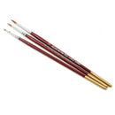 Atlas Brush Co. 58A Red Sable Brushes, Fine Detail (3)