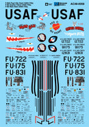 Microscale 1/48 AC48-0058 Military Aircraft Decal Set, F-86A Peg 0 My Heart 336th F-86 Gopher 335th F-86 Wam Bam 336th FISq