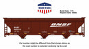 PREORDER Accurail HO 81771 3-Bay ACF Covered Hopper Kit, Burlington Northern Santa Fe