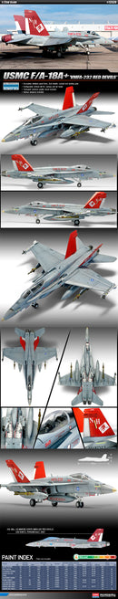 Academy Models 12520 F/A 18A Usmc Vmfa-232 Red Devils 1:72