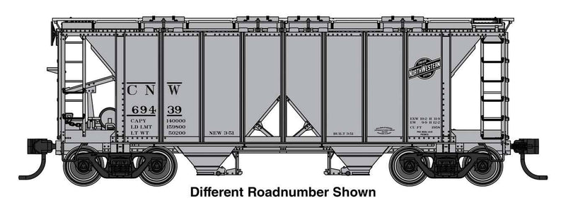 PREORDER Walthers Mainline HO 910-49710 ACF 1958 Cu Ft Covered Hopper, Chicago & North Western