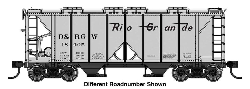 PREORDER Walthers Mainline HO 910-49713 ACF 1958 Cu Ft Covered Hopper, Denver & Rio Grande Western