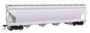 Walthers Mainline HO 49200 ACF 5250 4-Bay Centerflow Covered Hopper, Undecorated/Unlettered
